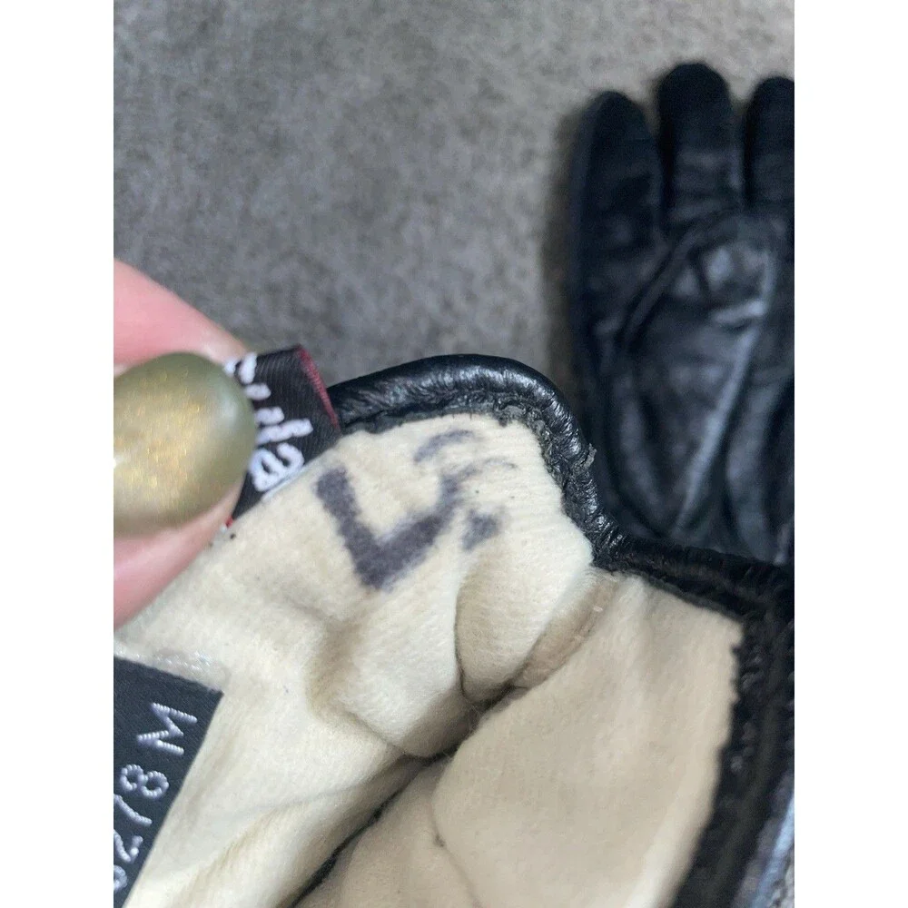 Wilson’s Thinsulate Vintage Leather Gloves Black 3278 Size Medium